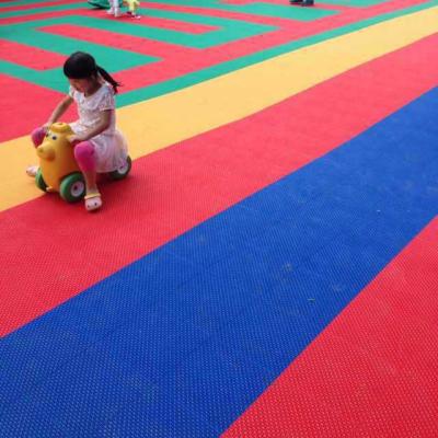 China Sports Court Orange Kindergarten Playground Flooring SES Floor Safe Flooring for sale