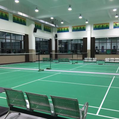 China Badminton Badminton Court PVC Sports Crystal Floor Sand Pattern BWF Certified for sale