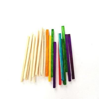 China Bulk DIY Kid's Sustainable Craft Color Match Wooden Stick for sale