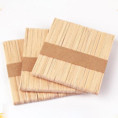 China Food Grade Birch Wooden Ice Cream Craft Engraved Popsicle Stick Viable Customized Logo Printed Disposable for sale