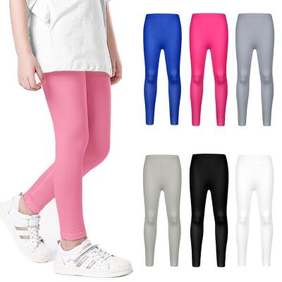 China Cheap Breathable Hot Sale In Spandex Top Running Many Colors Girls Kids Sports Dance Kids Daily Wear Pants White Black Pink Gaiters for sale