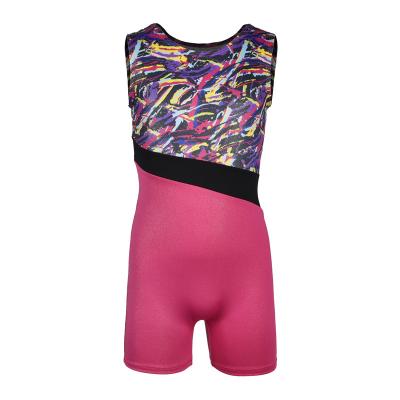 China Factory Wholesale High Quality Cheap Kids Sublimated Dance Unitards Boys Gymnastics Unitards Boys Wear for sale