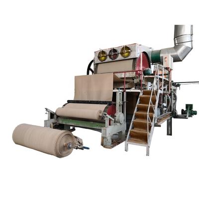 China Type 3 TPD Single Cylinder Mold And Dryer Single Tissue Plant 1575mm Tissue Paper Making Machine for sale