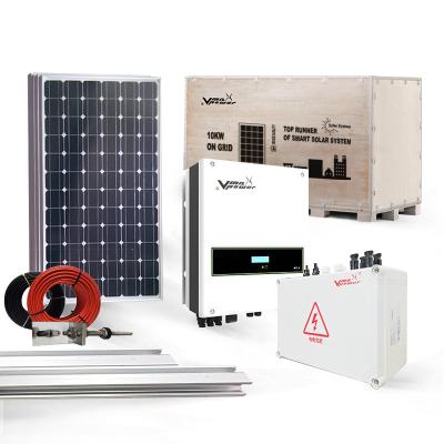 China Off Grid Power System Multifit 3KW 5KW 10KW Solar Complete Home Solar System 3000w 4000w 5000w On Grid Solar Panel Kit for sale