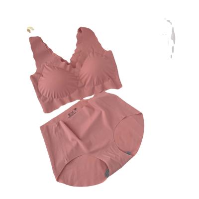 China Antibacterial Women 2 Piece Equipment Gym Workout Sets Ribbed Seamless Woman Bra Set for sale