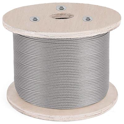 China Multi Application Haiboer Stainless Steel Wire Rope China Manufacturer Expoter 7x19 3/32 High Tensile 1*7/7*7 316 Stainless Steel Wire Rope for UK for sale