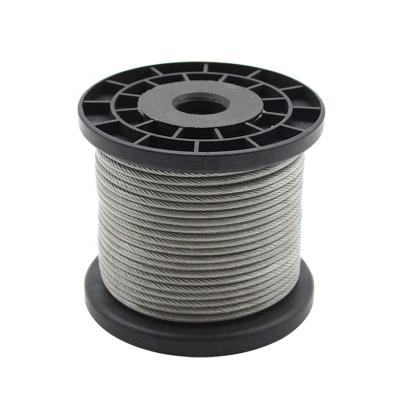 China Multi Application Manufacturer 304 3mm Stainless Steel Wire Rope for sale