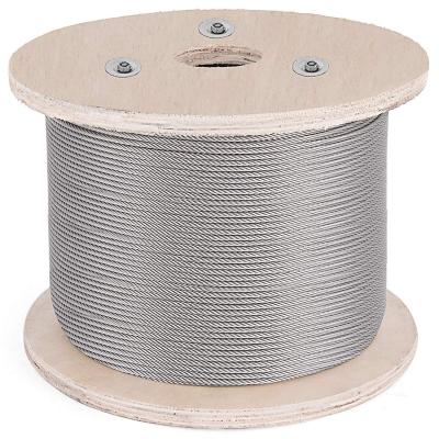 China Multi Application Haiboer High Tensile Strength 304 Stainless Steel 316 Wire Rope for sale