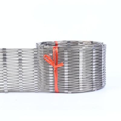 China Ferrule Type Rope 25mm Hole Size Stainless Steel Corrosion Resistance Flexible Wire Mesh For Birds Parrots Fence 1.5mm for sale