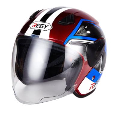 China New High Quality ABS Motorcycle Helmet Removable And Washable Half Face Motorcycle Helmet Hlaf Custom Face Moto Helmets for sale