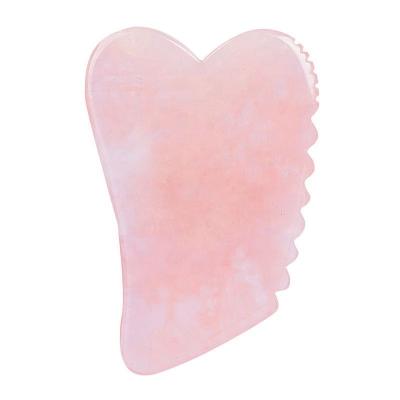 China Face Wholesale Natural Rose Quartz Gua Sha Green Jade Amethyst Gua Sha Massage Tool For Face and Body for sale