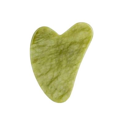 China Face 2022 Best Price Pure Natural Green Jade Gua Sha Board Jade Guasha Product Anti-aging Gua Sha Massage Tool for sale