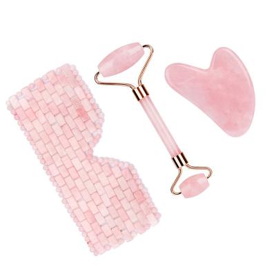 China Facial Massage Tool Factory Price Sleeping Rose Quartz Eye Mask Face Mask Jade Eye Mask Therapy Anti-Fatigue Relax Eyeshade for sale