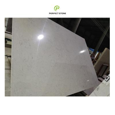 China Full Body Modern Artificial Calacatta Gray Marble Slab for Bathroom Vanity Top and Kitchen Countertop for sale