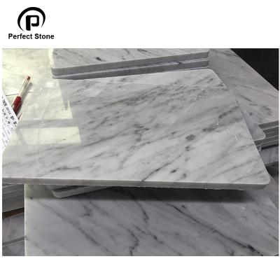 China Modern Size Customozied White Marble Carrara Tray For Resturant And Living Room Using Price for sale