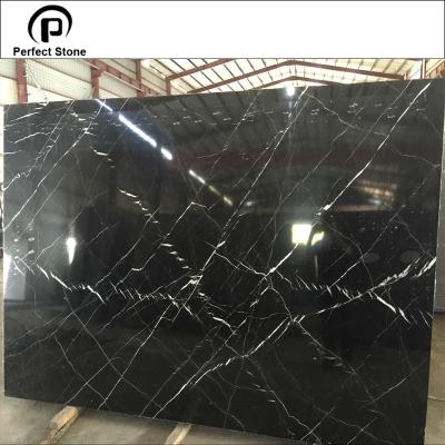 China Low price material decoration china black marquina marble for sale