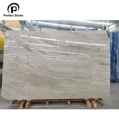 China Manufacture/exporter reale Daino pure white marble slab for floor tile for sale