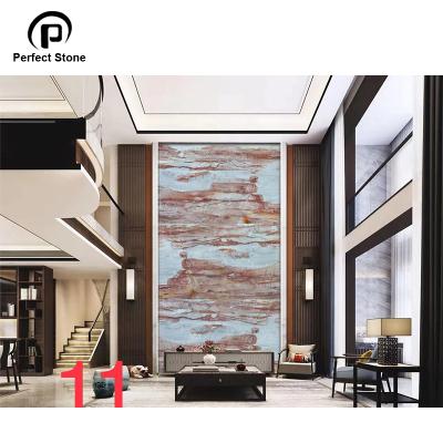 China Modern black marble slab for 3d wallpapers TV background wall mural for sale