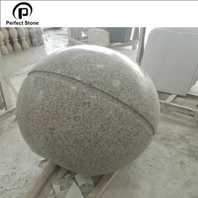 China Parking Barrier Gray Granite Ball For Stone Barriers Road And Sea Side Way for sale