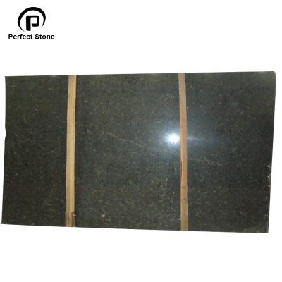 China Modern Lichen Green Granite Slab For Interior Wall Cladding Granite Kitchen Countertops Natural Stone for sale