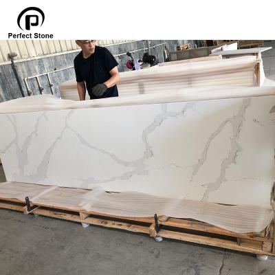 China Modern Calacatta Quartz Prefab For Kitchen Countertop for sale