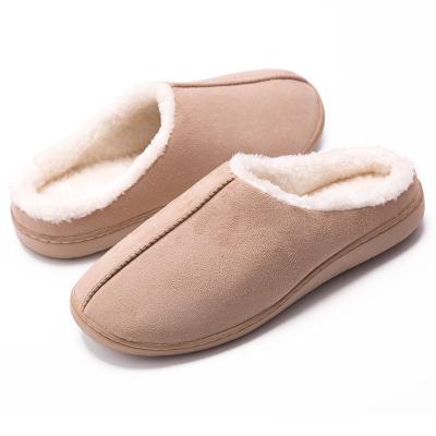 China Indoor Micro Suede Memory Foam Anti-Slippery Women's Slippers Non-Slip Home Shoes for sale