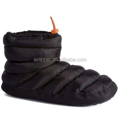 China Black Quilted Plush Regatta Comfort Padded Warm Mens Winter Boots for sale