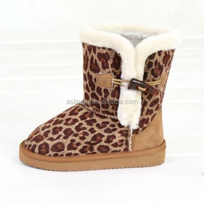 China Wholesale Snow Boot Winter Children Non-slip Boots in Leopard Print for sale