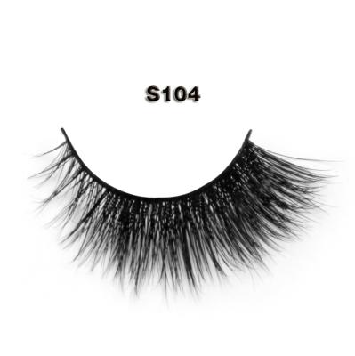 China Long Natural Black Fake Fluffy Eyelash Long Highlights Eyelashes for sale