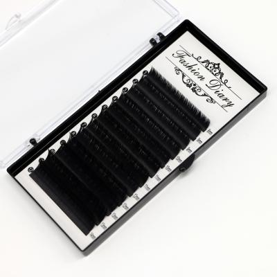 China Long Volume Fan Natural Mega Fast Lash Extension Quick Easy Fanning Eyelash Extensions 0.03 0.05 0.07 0.10mm for sale