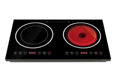 China Cocina eléctrica de doble infrarrojos, horno de infrarrojos 1800W + 1800W en venta