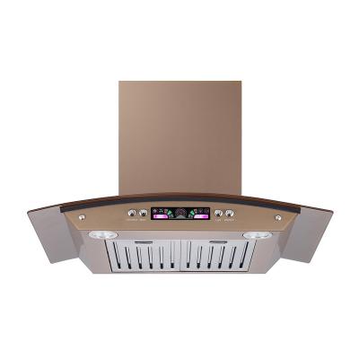 China Household Bronze 400 Cfm 80cm Cooker Hood Range Aluminum Motor for sale