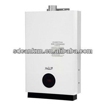 China Calentador de agua caliente sin depósito de gas natural 6L-14L 110V de aluminio cepillado en venta