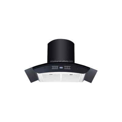 중국 재순환 스테인레스 스틸 유리 900mm Rangehood 환기 183W 판매용