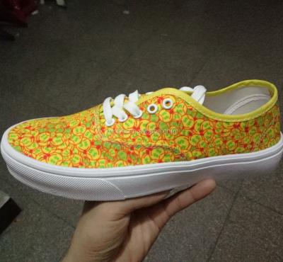 China New Style Slip On Accept Custom Design Printed Canvas Shoes Factory for sale