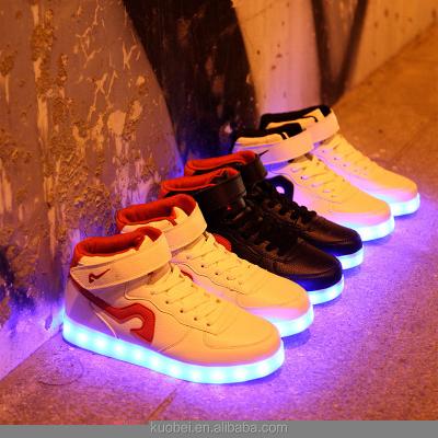 China High Quality LED Rubber Running Shoes For Men/Women New Design Fashion Led Light Running Shoes for sale