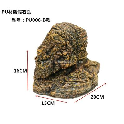 China Modern New Style PU Artificial Rock With Fake Plants Simulation Landscaping Stone for sale