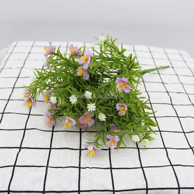 China Artificial Grass Flower Bouquet Daisys Flower For Wedding Decor Gypsophila Flower Bouquet Showcase for sale