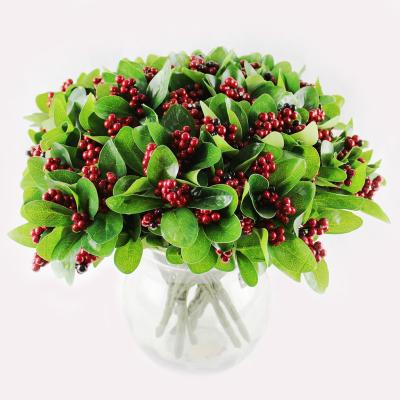 China Wholesale Plastic Simulated Artificial Flower Fruit Branch Home Decor Small for sale