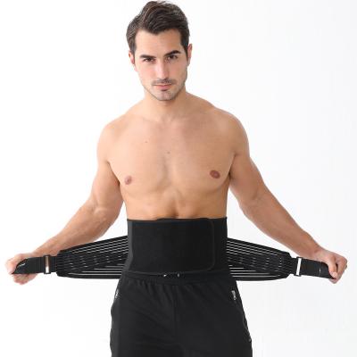 China Polyester + Rubber Warm Trainer Double Lumbar Compression Support Belt Support for sale