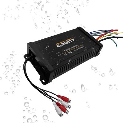 China Newest 2022 Car Mini Compact Water Resistant Marine Car Amplifier 110 Watts RMS 4Channel High Efficient Class D Power Amplifier For for sale