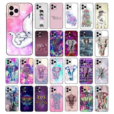 China Anti-fall Elephant 1.5mm Raised Lip Camera Protection TPU Back Cell Phone Case Cover For iPhone 11 12 pro Max Carcasa for sale