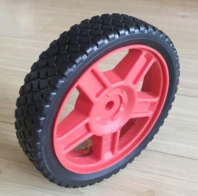 China 6 inch PVC plastic wheel for lawn motor plastic wheel for generator tool cart wheel 6