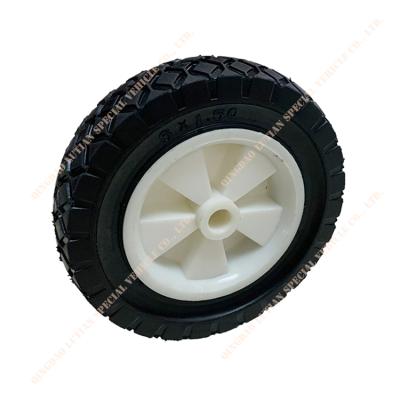 China Building Material Shops High Quality Semi Pneumatic Rubber Wheelbarrow Wheel 6