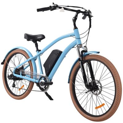 China Aluminum alloy new style electric bicycle outdoor cycling with lithium battery hybrid electric bicycle taillight solar ebike for man for sale