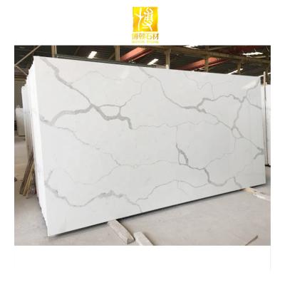 China High Quality Modern Calacatta Grade A White Quartz Stone Slab Artificial Marble Slabs For Sale for sale