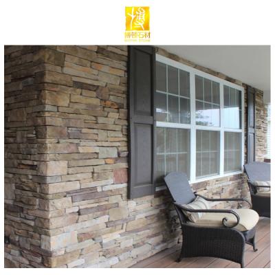 China BOTON Modern Artificial STONE Cladding Slate Cultural Decorative Stones Veneer Faux Stone Wall Panels for sale