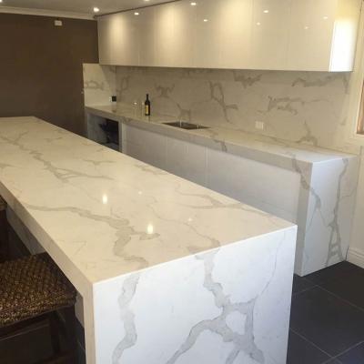 China Modern cheap calacatta quartz countertops on hot sale for sale