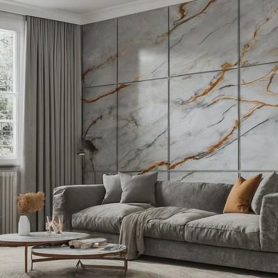 Китай Tile Effect Patterned Pvc Wall Panels Moisture Resistance Sound Insulation продается