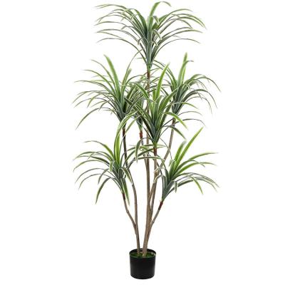 China Home Decoration 175 Cm 7 Multi-Way White Dragon Environmental Friendly Side Whisker Simulated Plants for sale